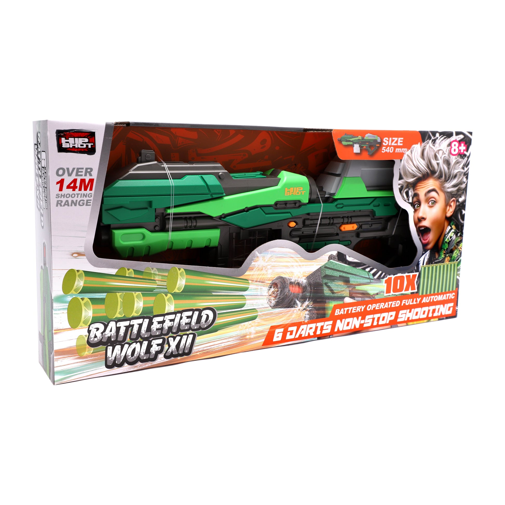 Hip Shot B/O Battlefield Wolf XII with x10 Darts