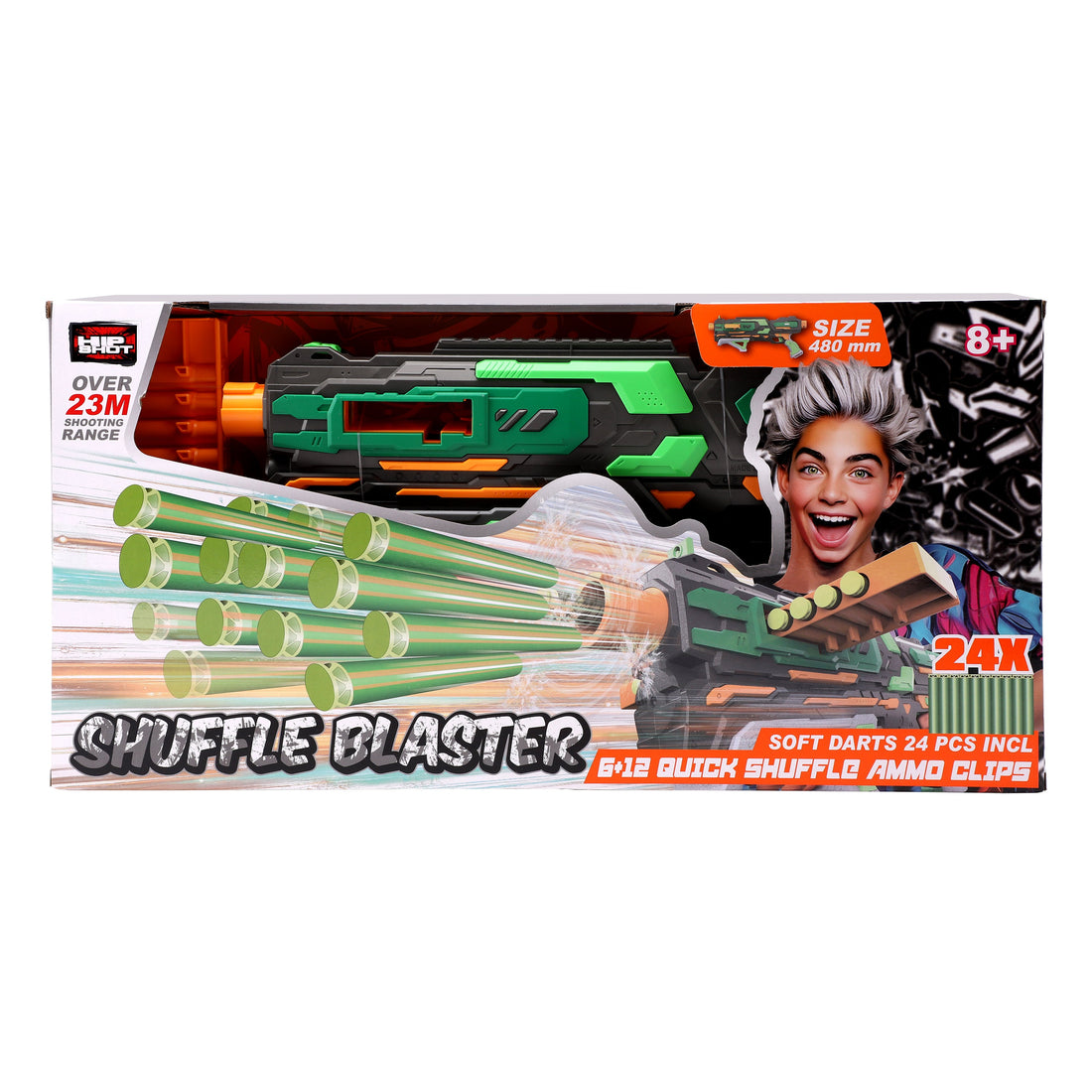 Hip Shot Shuffle Blasterwith x24 Darts