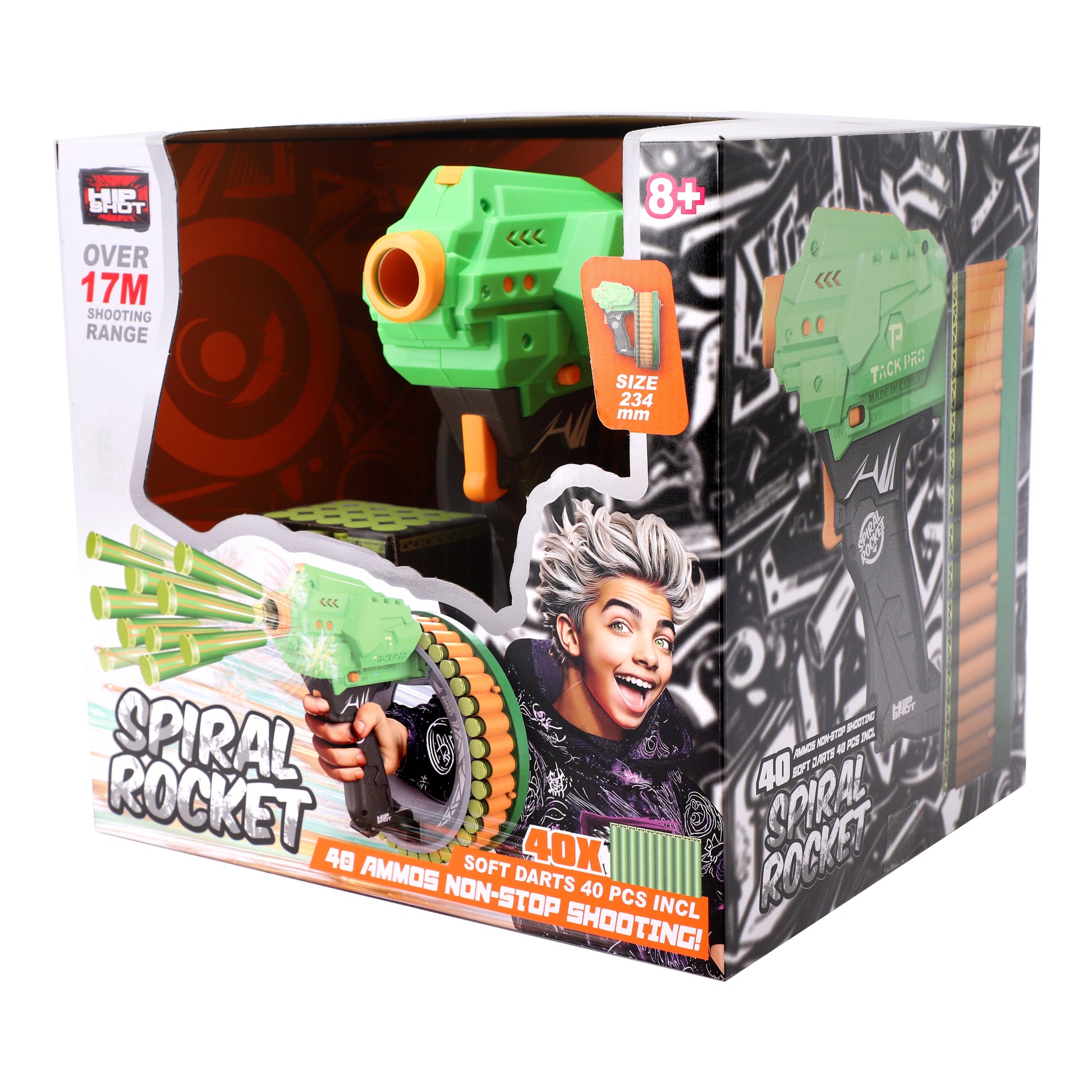 Hip Shot B/O Spiral Rocket with x40 Darts