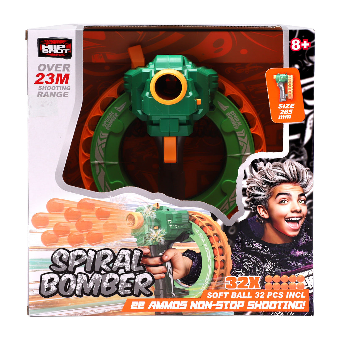 Hip Shot B/O Spiral Bomber (with 32pcs Soft Balls)