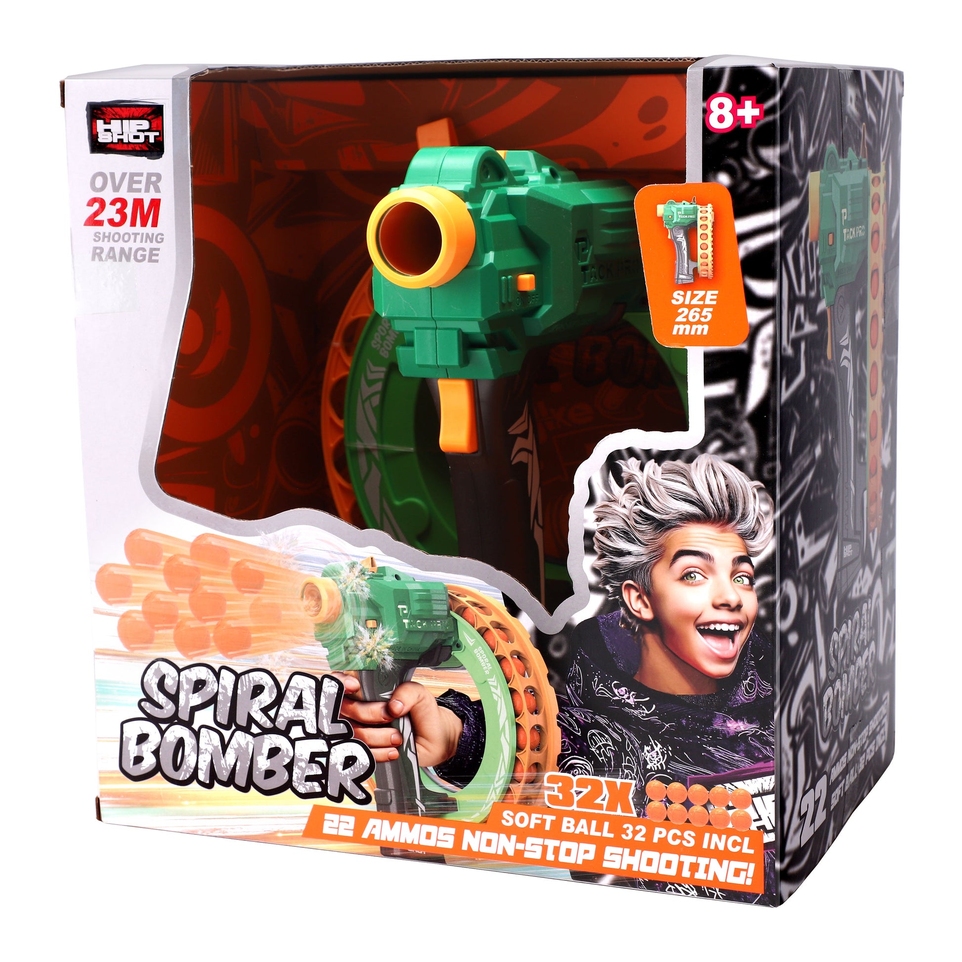 Hip Shot B/O Spiral Bomber (with 32pcs Soft Balls)