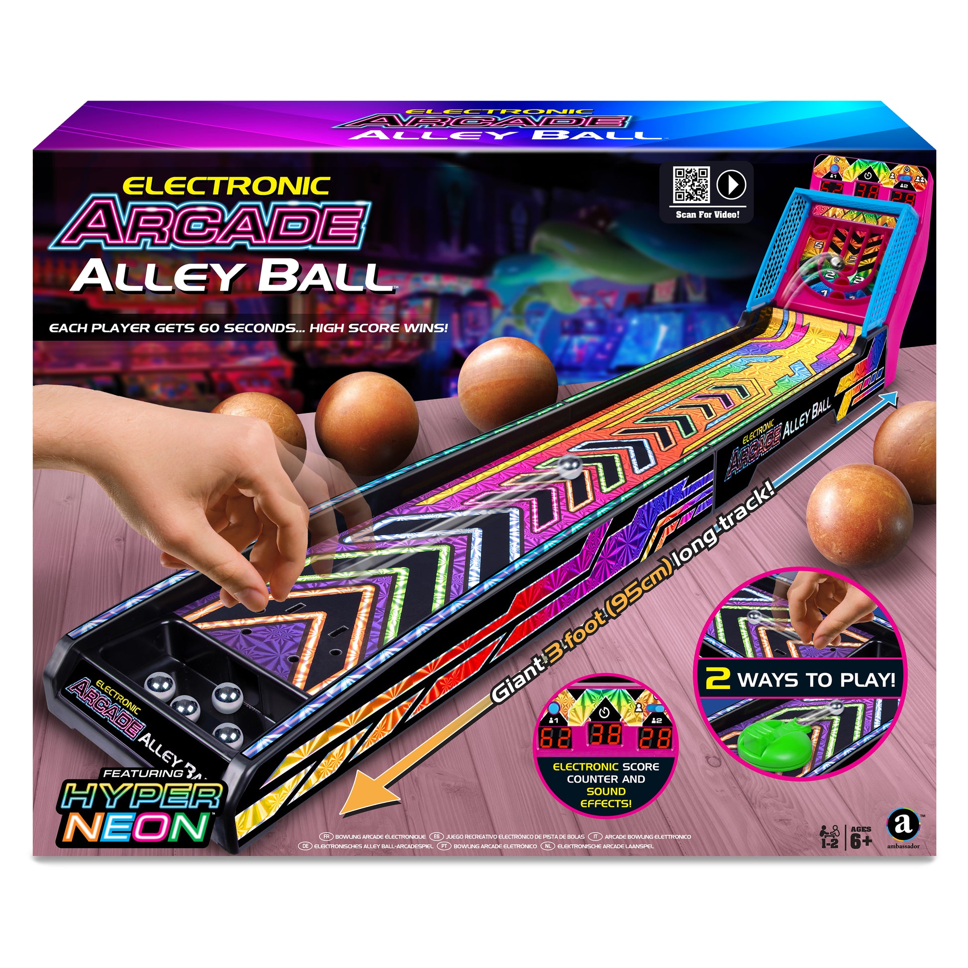 Electronic Arcade Alley Ball (Hyper Neon Series)