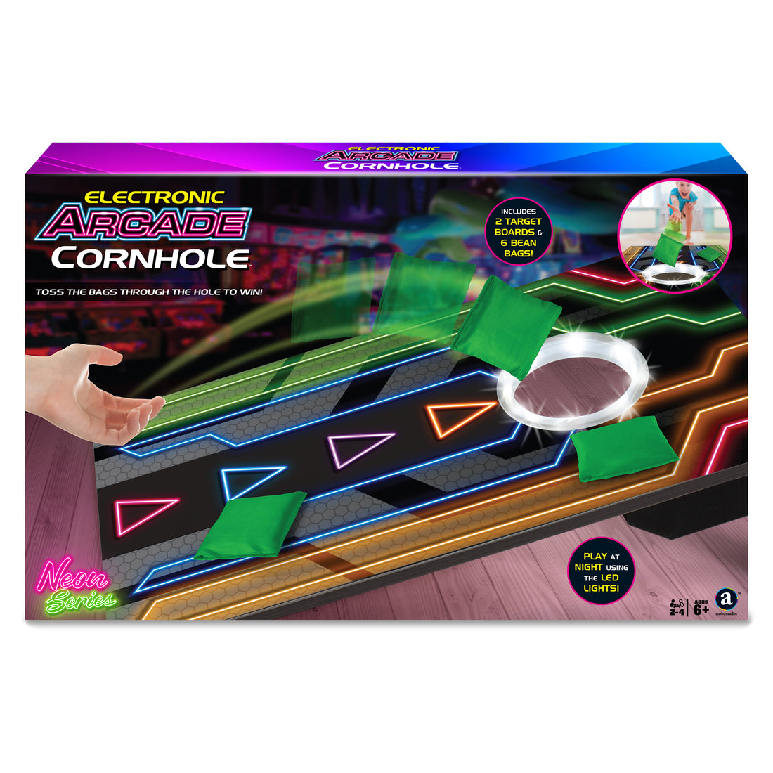 Electronic Arcade Cornhole (Neon Series)