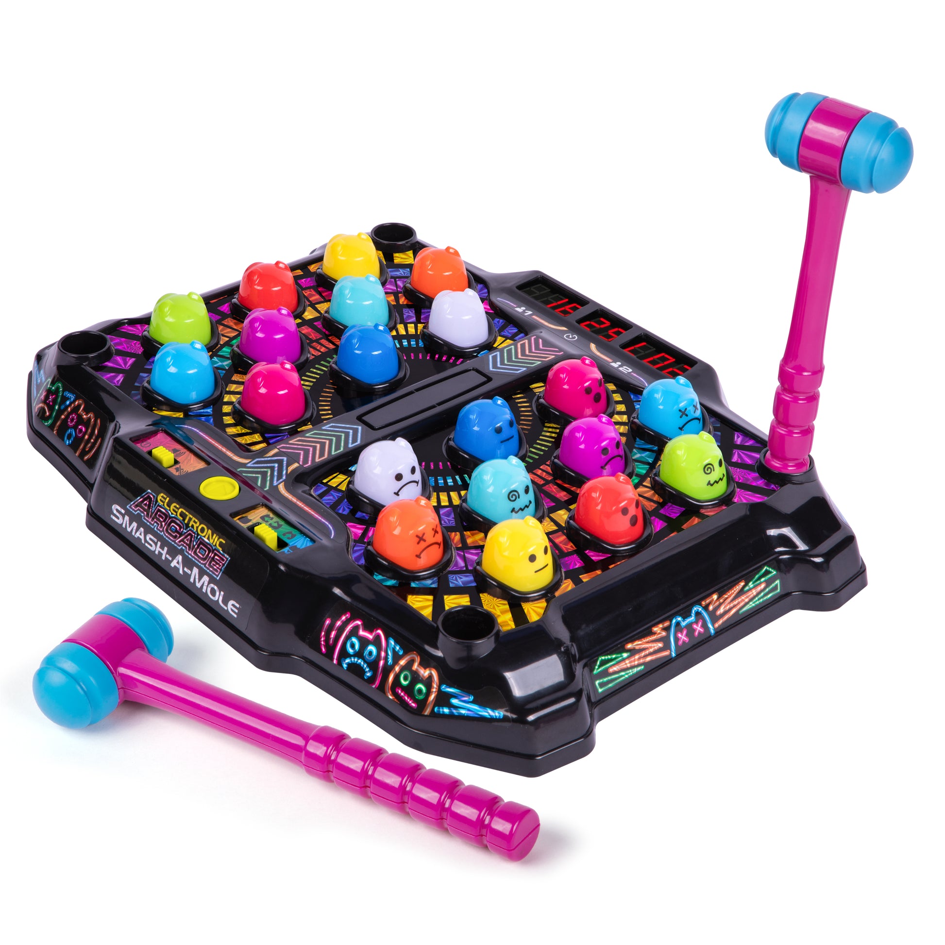 Electronic Arcade Smash-A-Mole (Hyper Neon Series)