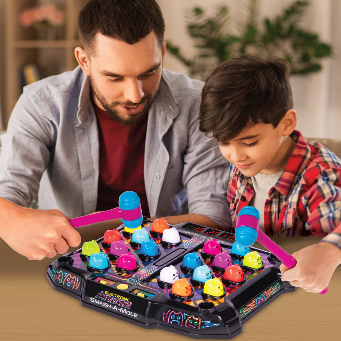 Electronic Arcade Smash-A-Mole (Hyper Neon Series)