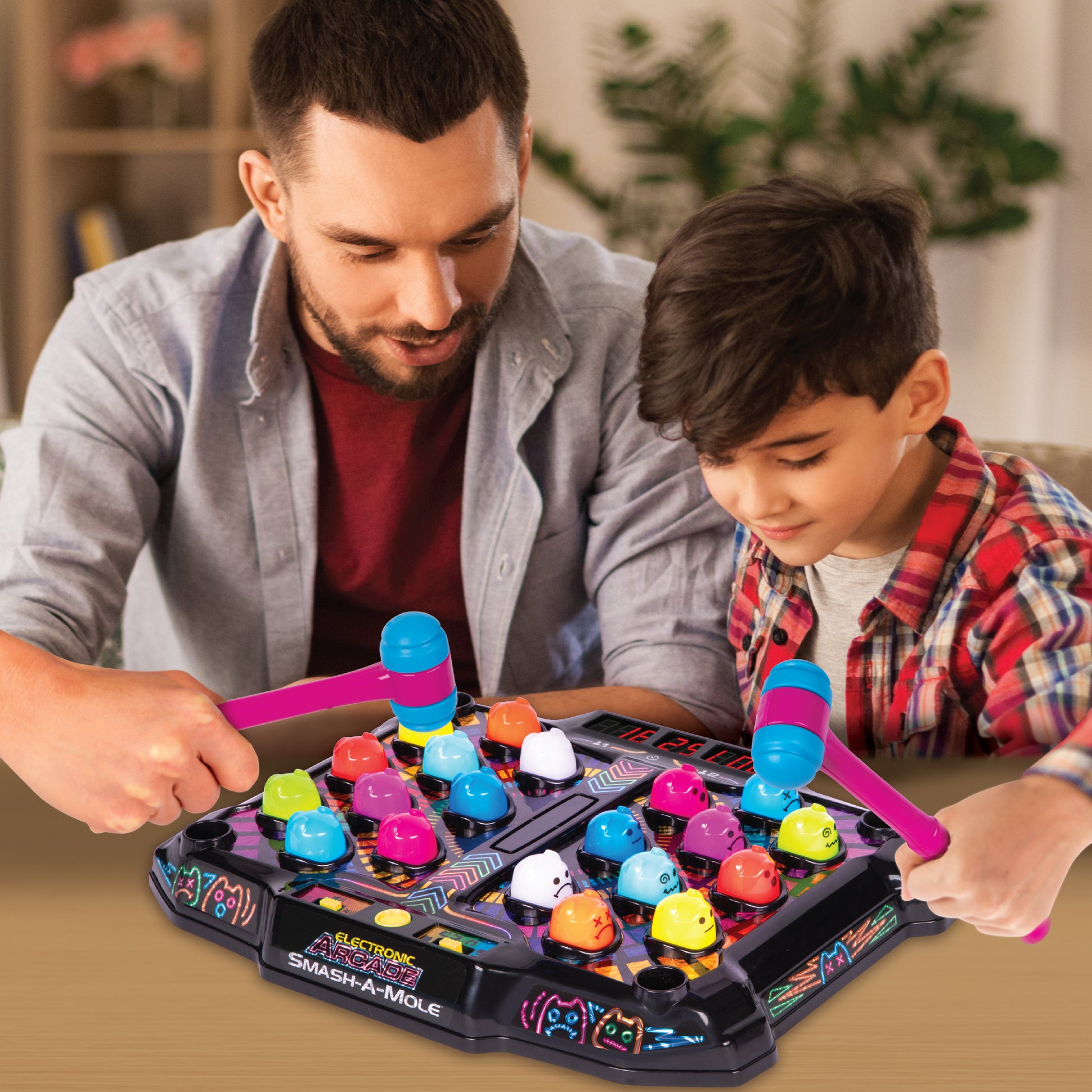 Electronic Arcade Smash-A-Mole (Hyper Neon Series)