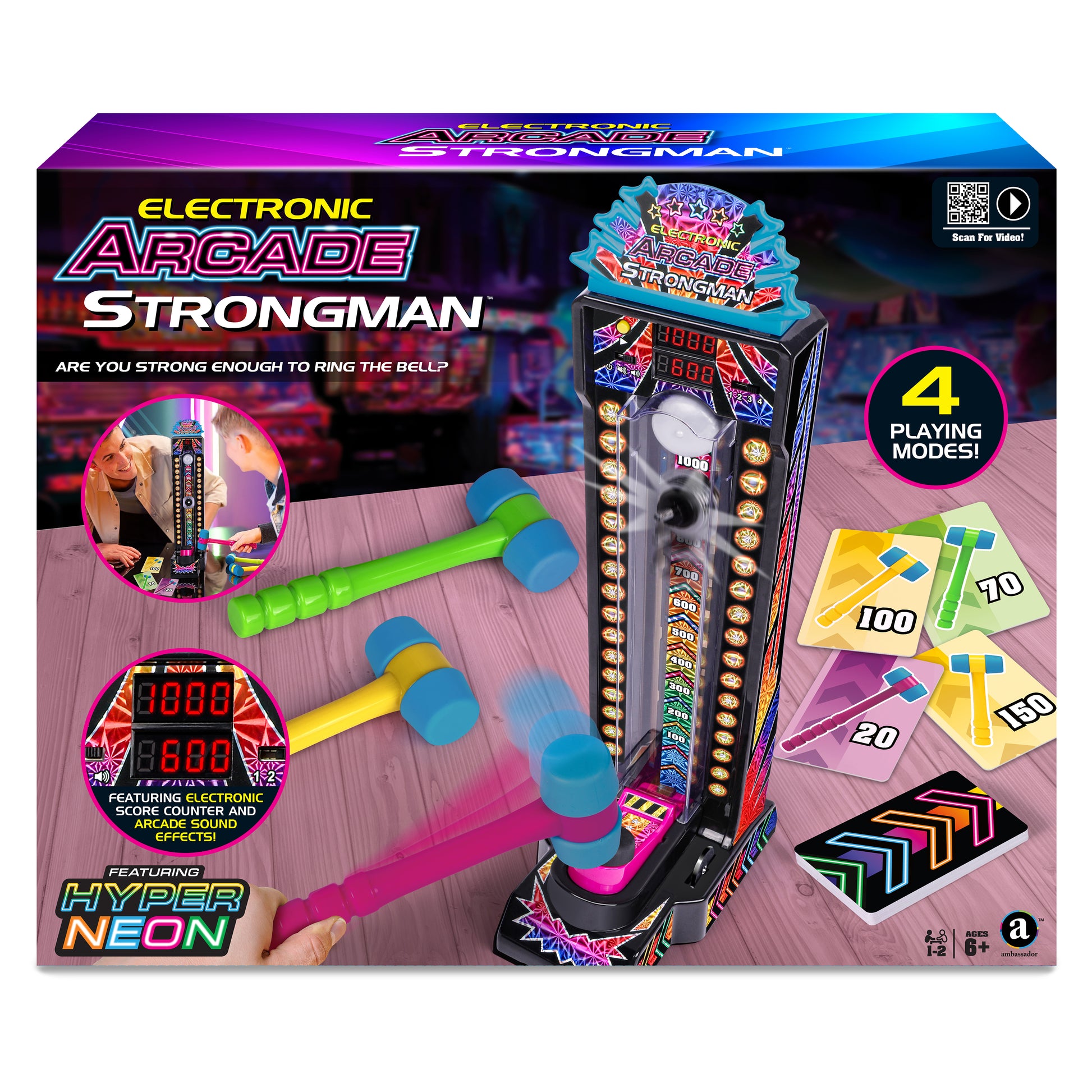Electronic Arcade Strongman (Hyper Neon Series)