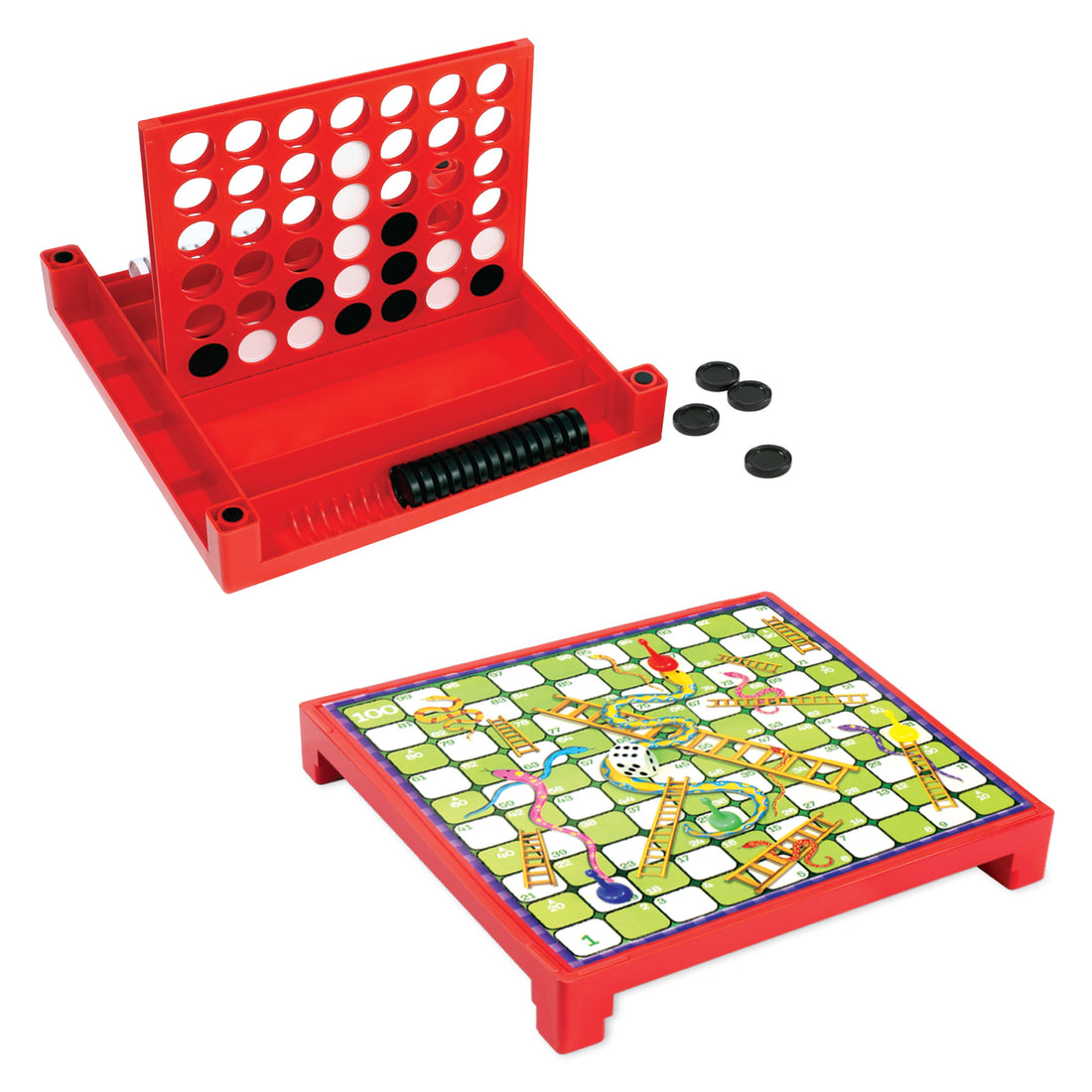 4-in-a-row & Snakes and Ladders Combo