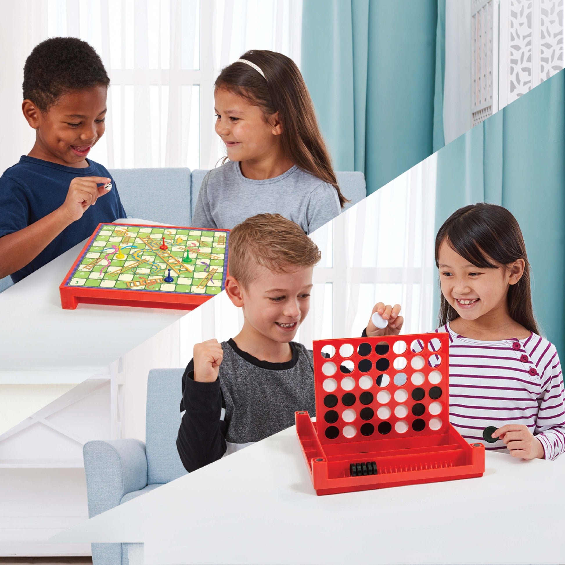 4-in-a-row & Snakes and Ladders Combo