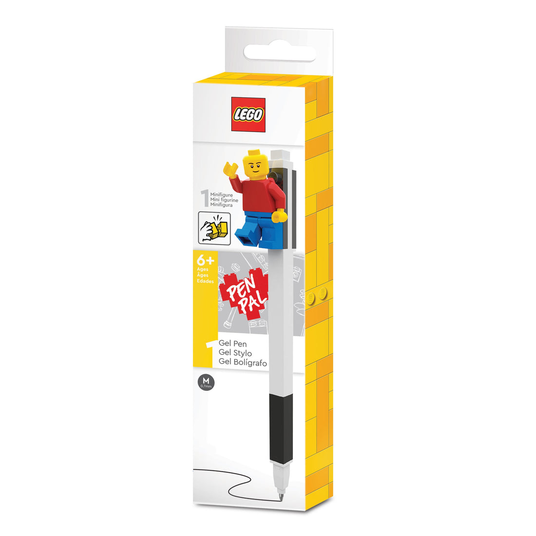 Lego IQ Pen Pal Gel Pen w/ Minifigure Black