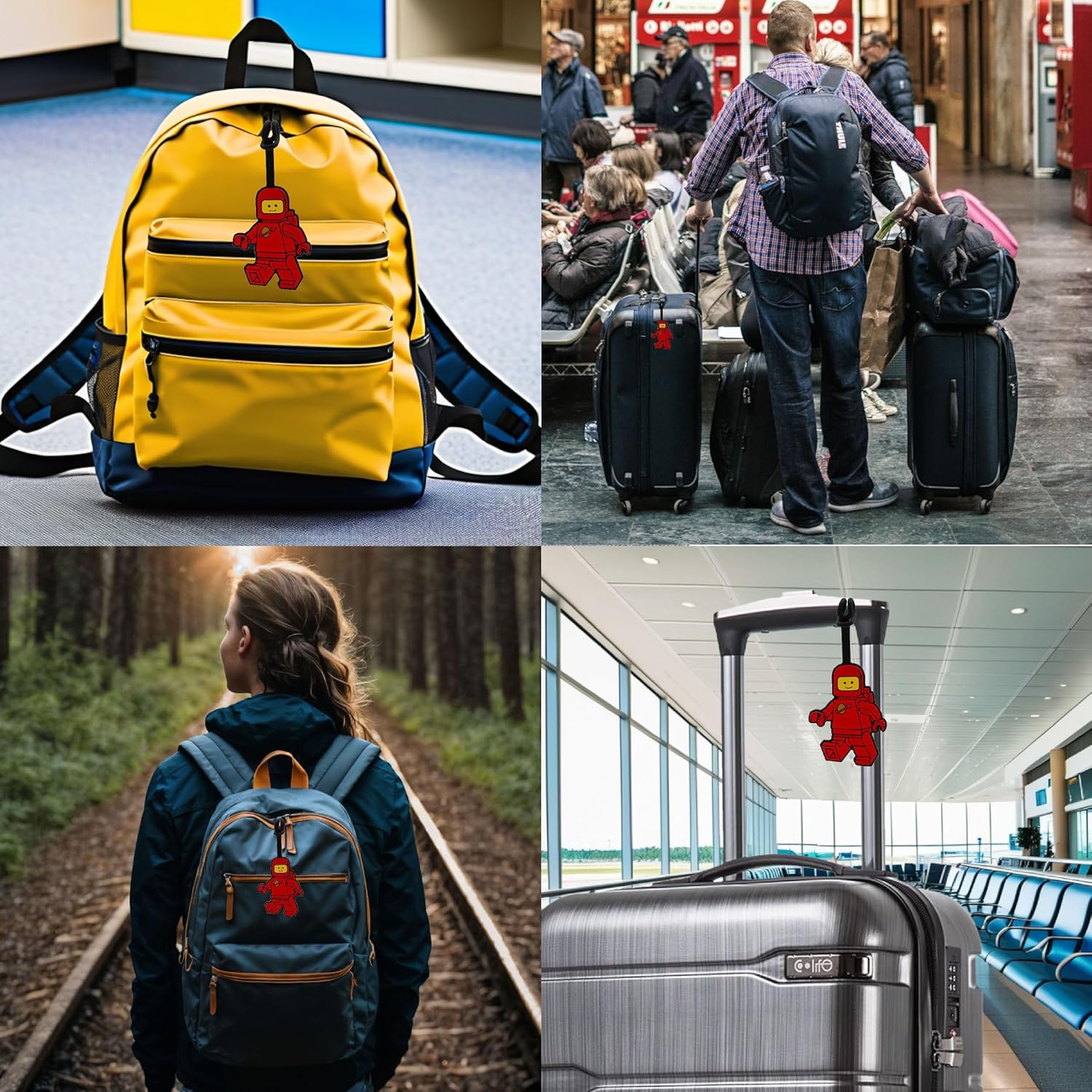  ليغو ميني فيغرز باغ تاغ سبيسمان (أحمر)