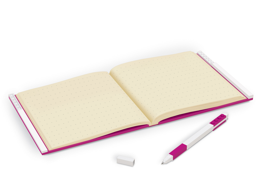 Lego IQ Locking Notebook w/ Gel Pen Violet