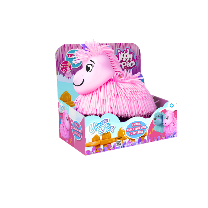 JIGGLY PETS - UNICORN FACE EXPRESSIONS - PINK