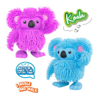 JIGGLY PETS RUBBERY WALKING KOALA - FACE EXPRESSIONS