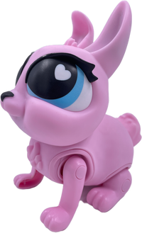 JIGGLY PETS - RUBBERY WALKING RABBIT "PIXIE" WITH SOUNDS