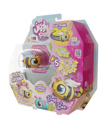 JIGGLY BUGS PLAYGROUND  - YELLOW BEE - BLISTER PACK