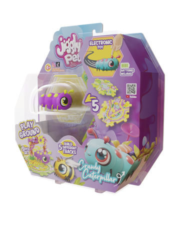 JIGGLY BUGS PLAYGROUND  - PURPLE CATERPILLAR- BLISTER PACK