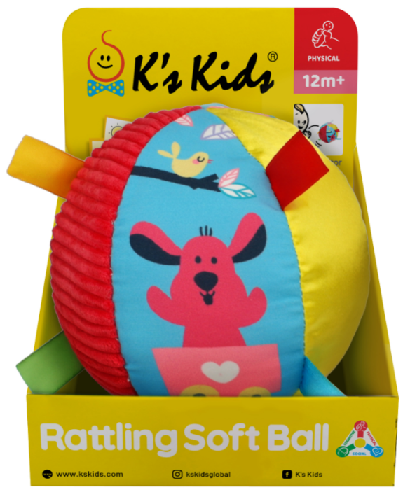 K's Kids Rattling Soft Ball