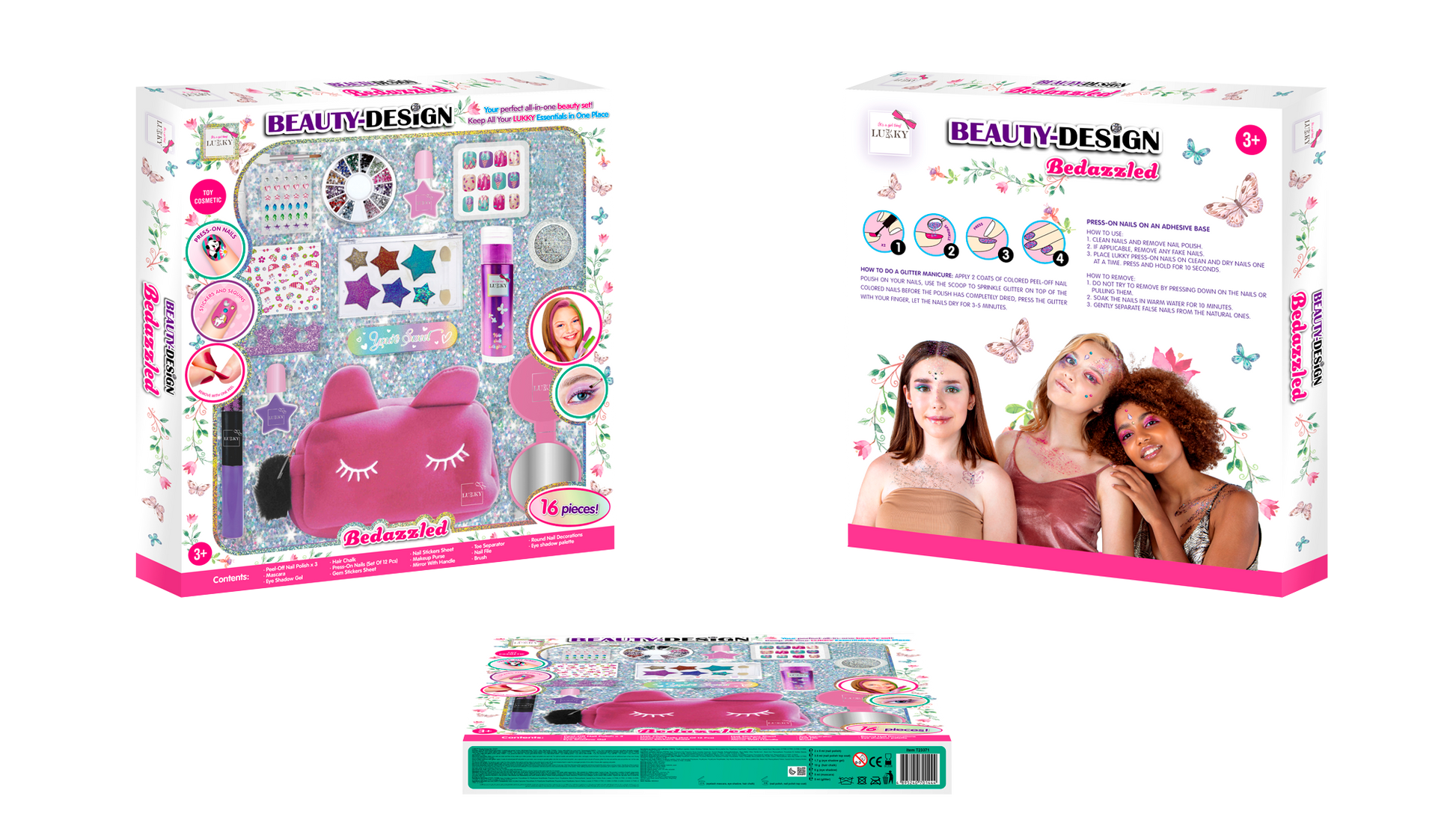 Lukky Beauty Design Bedazzled Set