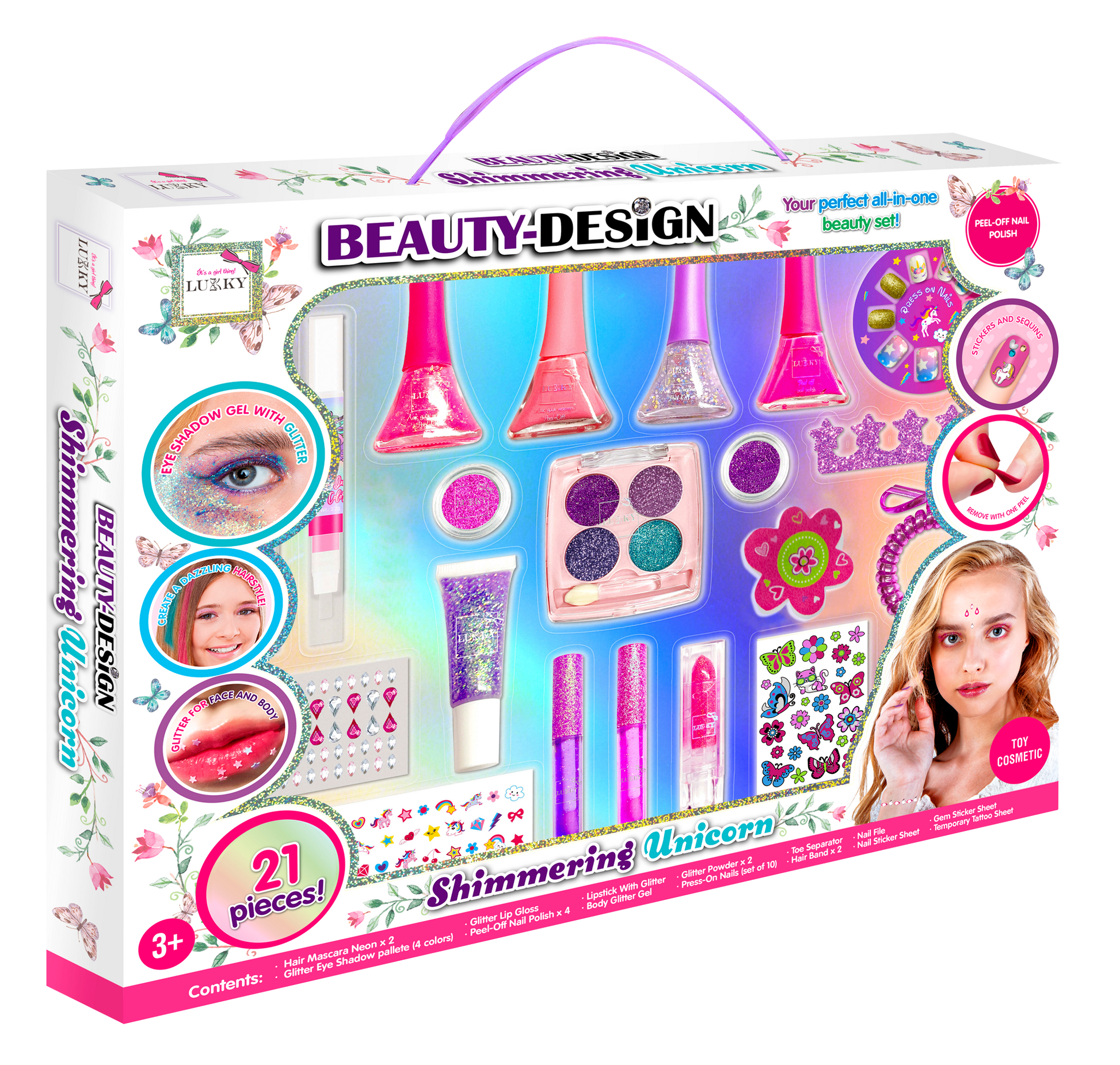 Lukky Beauty Design Shimmering Unicorn Set