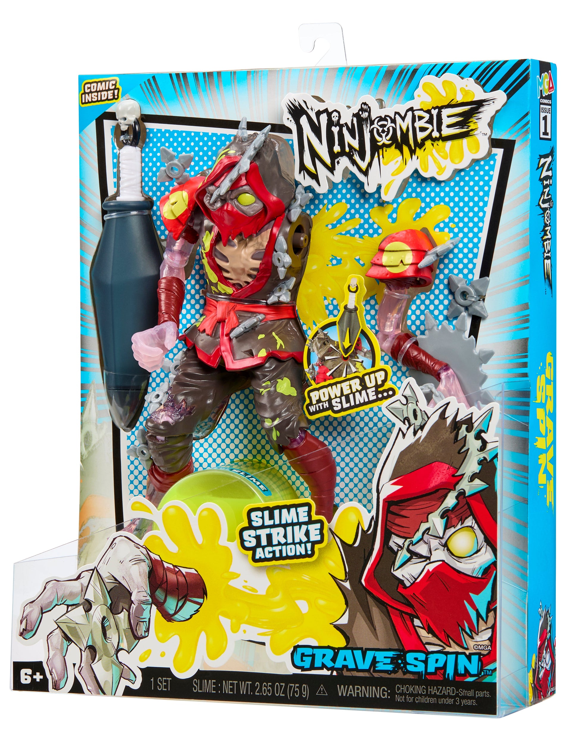 Ninjombie Action Figure Grave Spin
