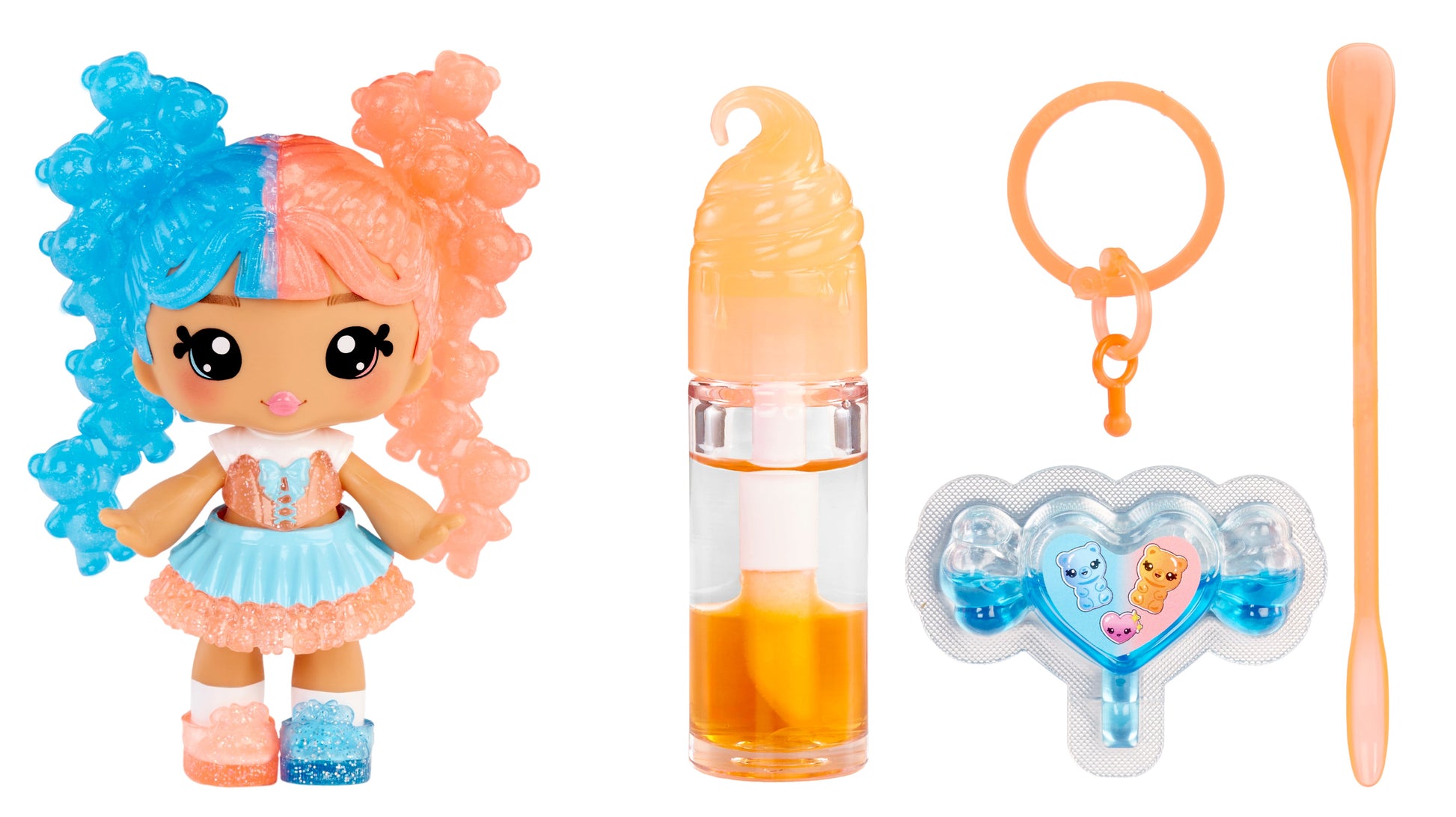 Yummiland Lip Gloss Doll: Mystery Color Change - Gwen Gummybear