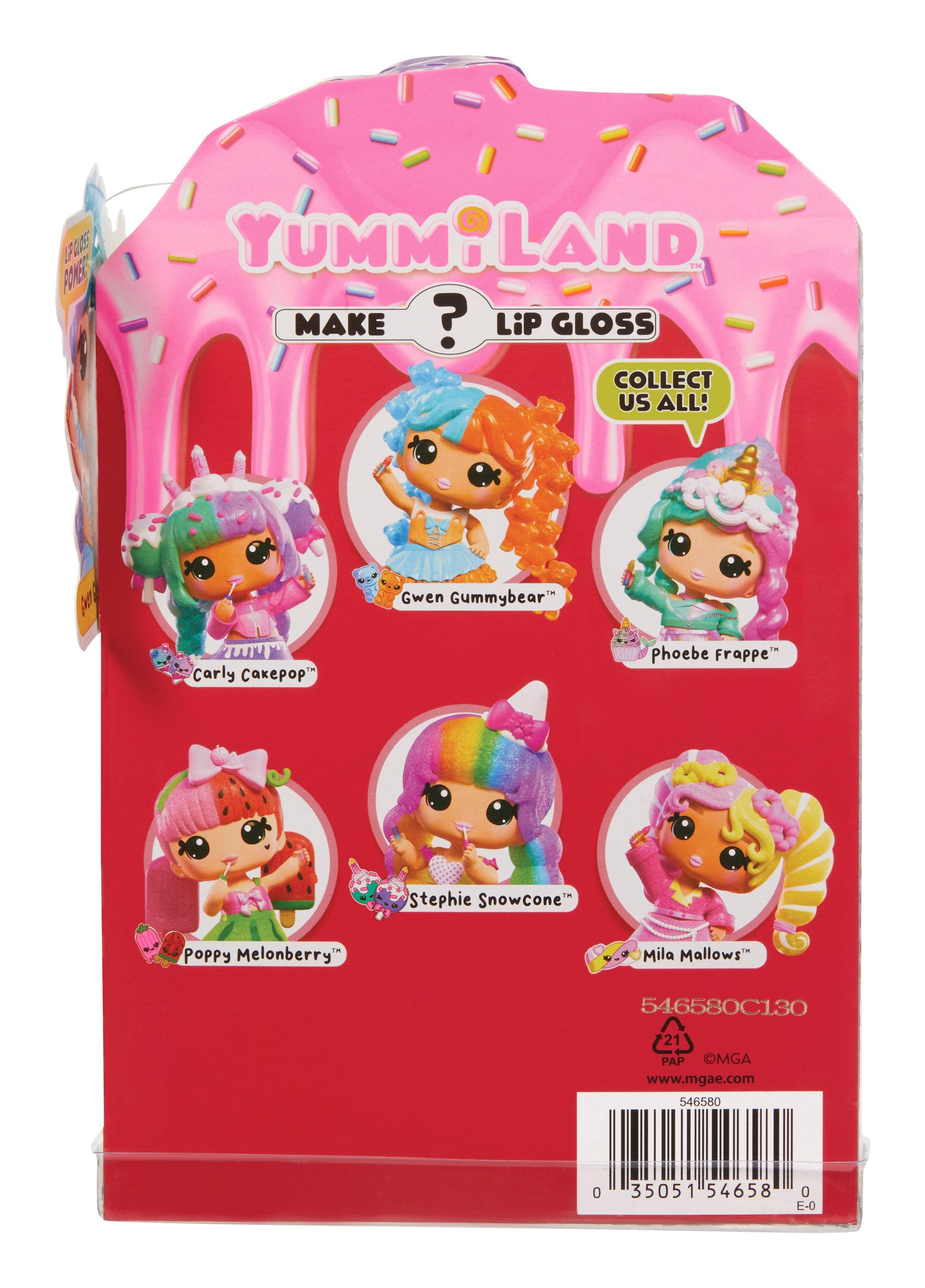 Yummiland Lip Gloss Doll: Mystery Color Change - Gwen Gummybear
