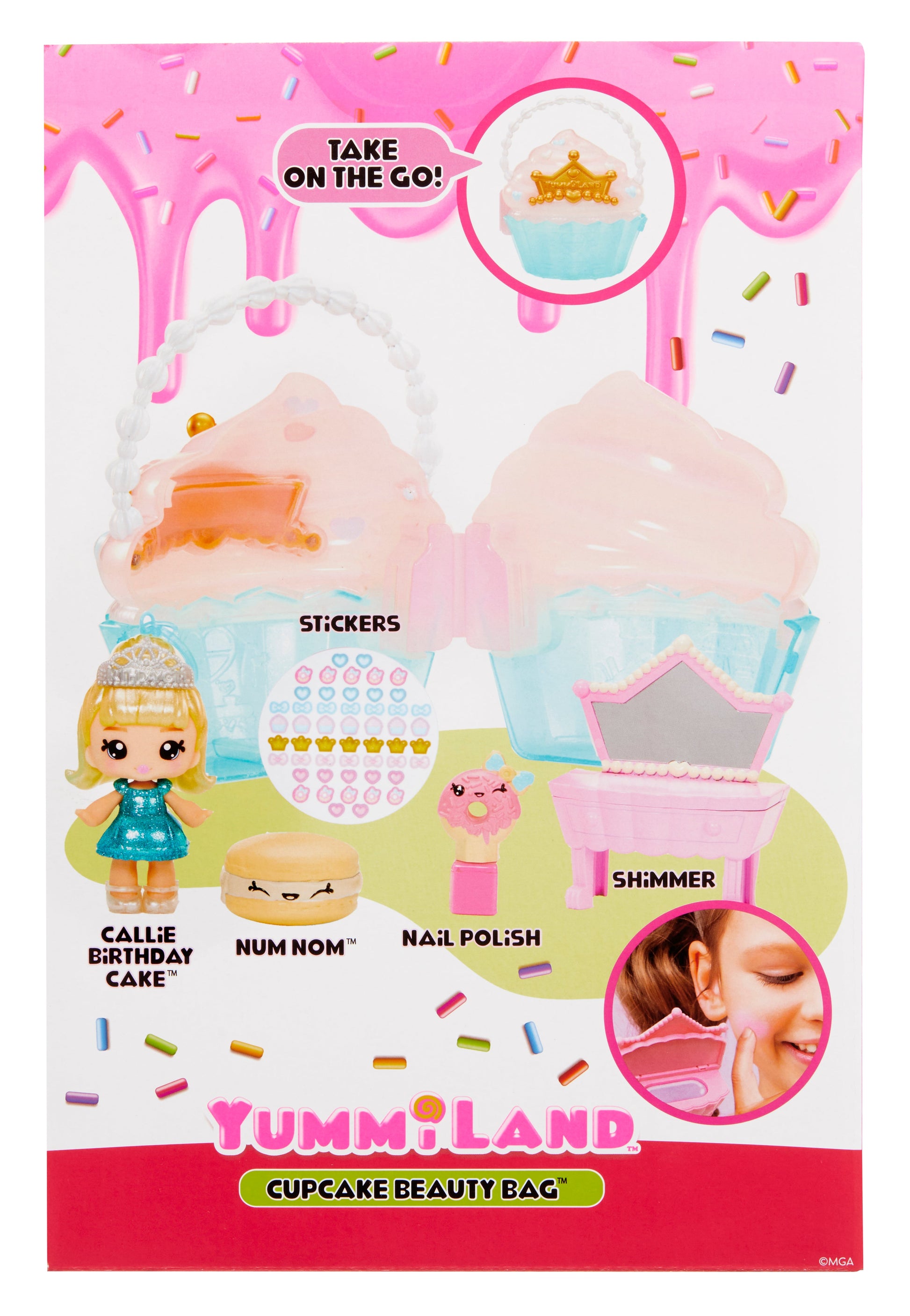 Yummiland Beauty Bag Playset - Callie Birthday Cake Doll