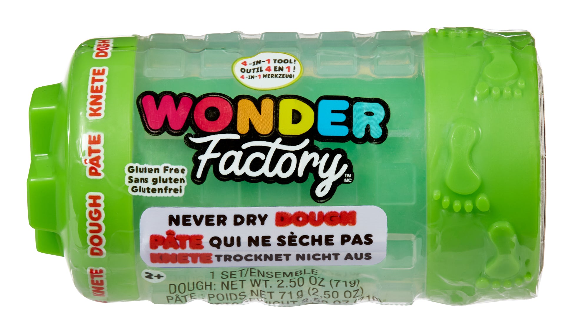 Wonder Factory Never Dry Dough Extruder - Green