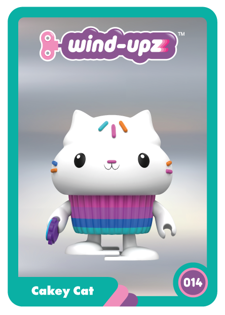 Wind Upz Cakey Cat with Tambourine