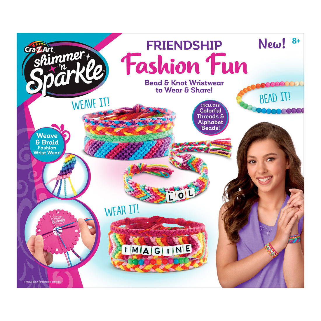 Shimmer N SparkleA-Z Fashion Bead Bracelet