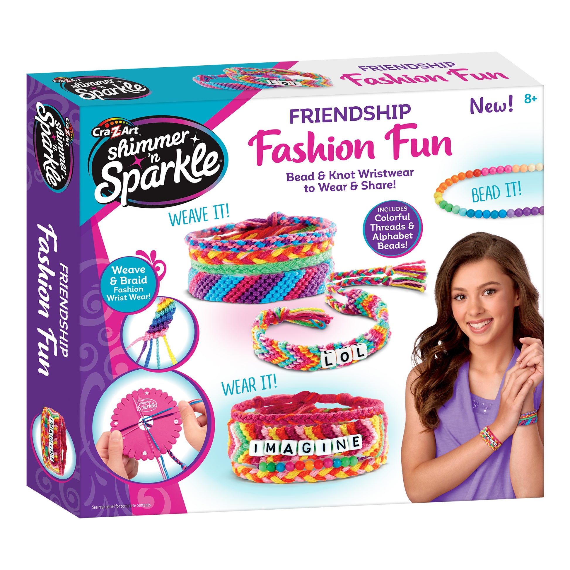 Shimmer N SparkleA-Z Fashion Bead Bracelet