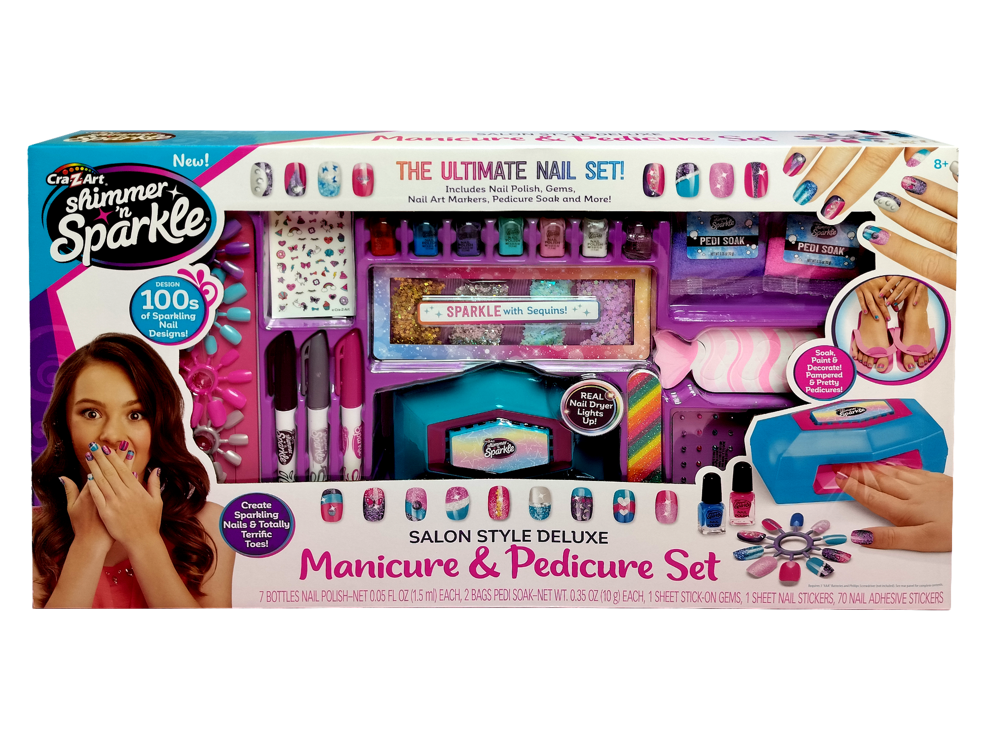 Shimmer N Sparkle Salon Style Deluxe Manicure & Pedicure