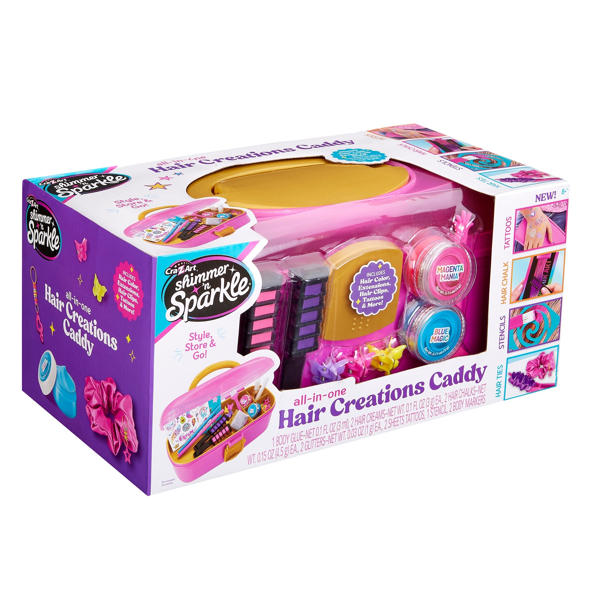 Shimmer N Sparkle 2 in 1 Hair and Body Creations Caddy