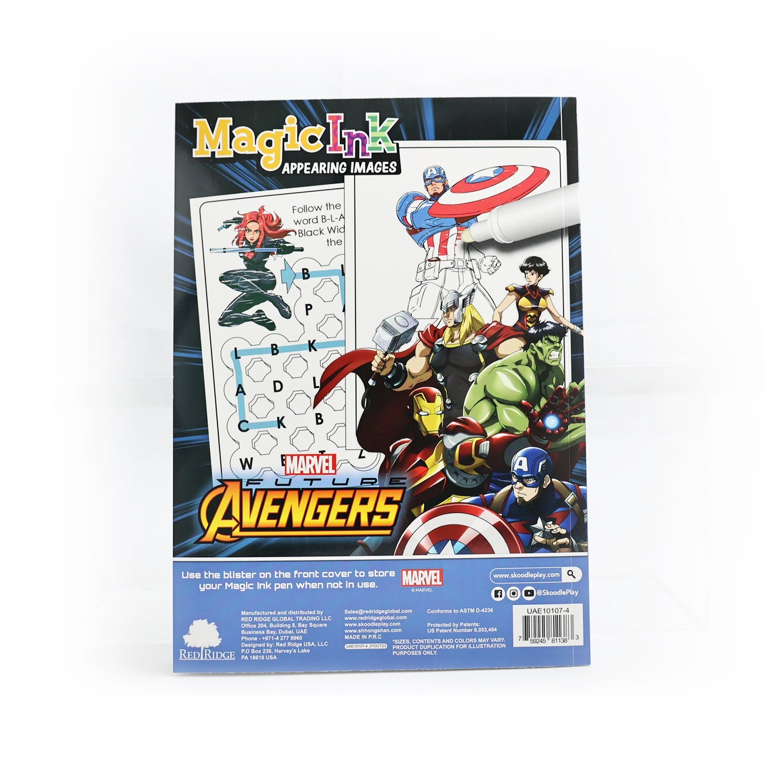 Marvel Avengers Magic Ink Book | Magic Markers