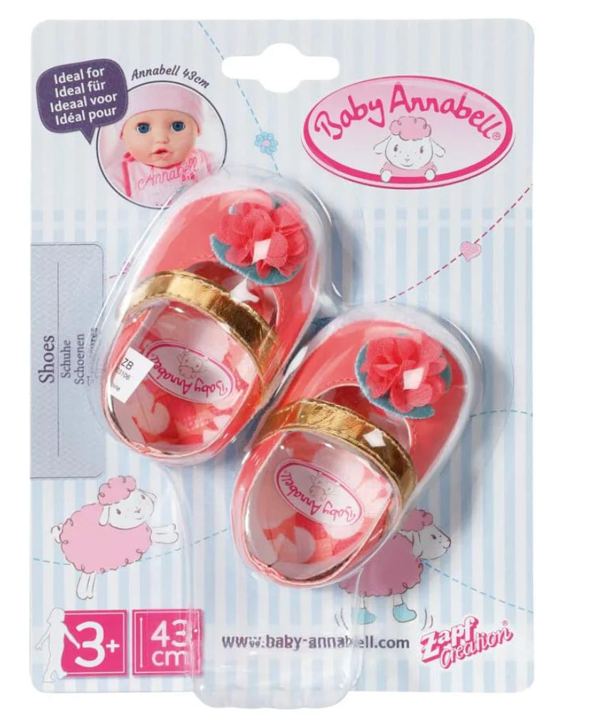 Baby Annabell accessories Shoes 43cm assorted