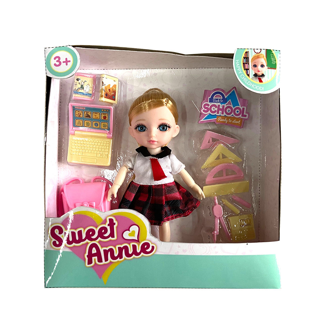 Sweet Annie 6" Doll In Student Suit