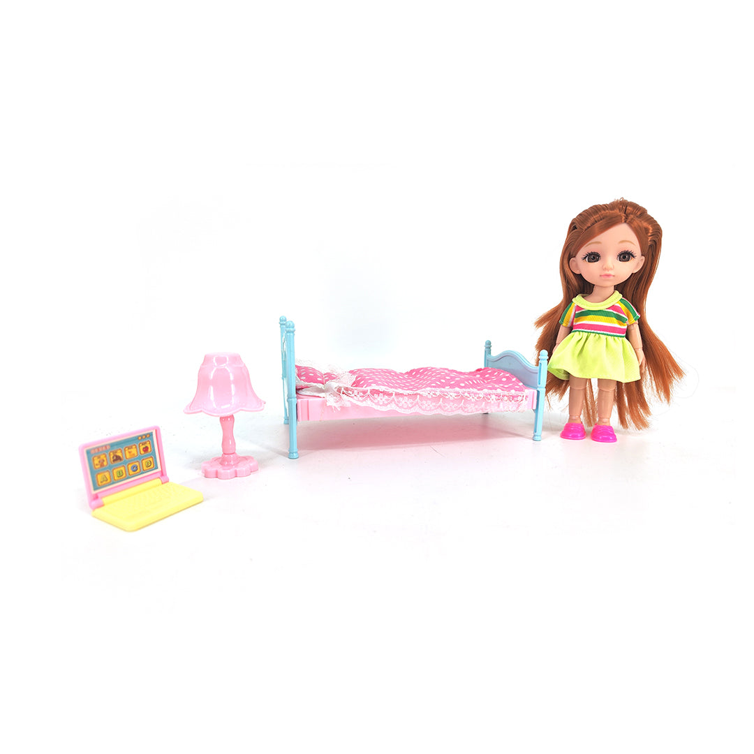 Sweet Annie 6" Doll With Bedroom Set