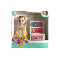 Sweet Annie 6" Doll With Shoe Cabinet