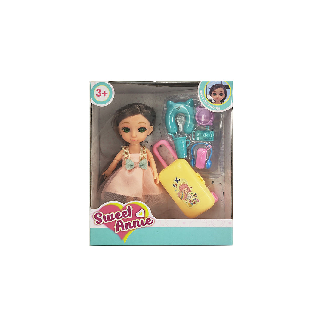 Sweet Annie 6" Doll With Travel Set