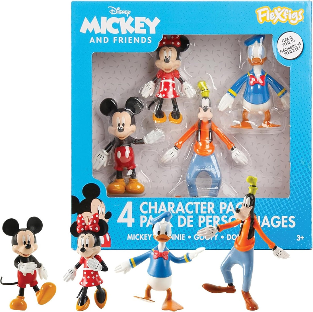 Flexfigs Mickey & Friends 4 pack assorted