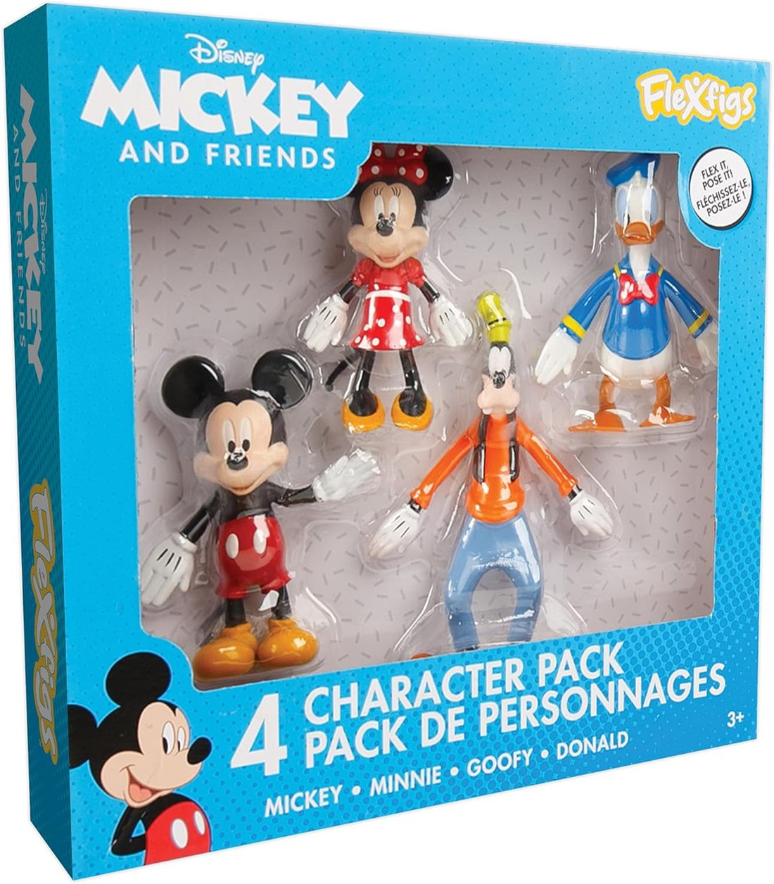 Flexfigs Mickey & Friends 4 pack assorted