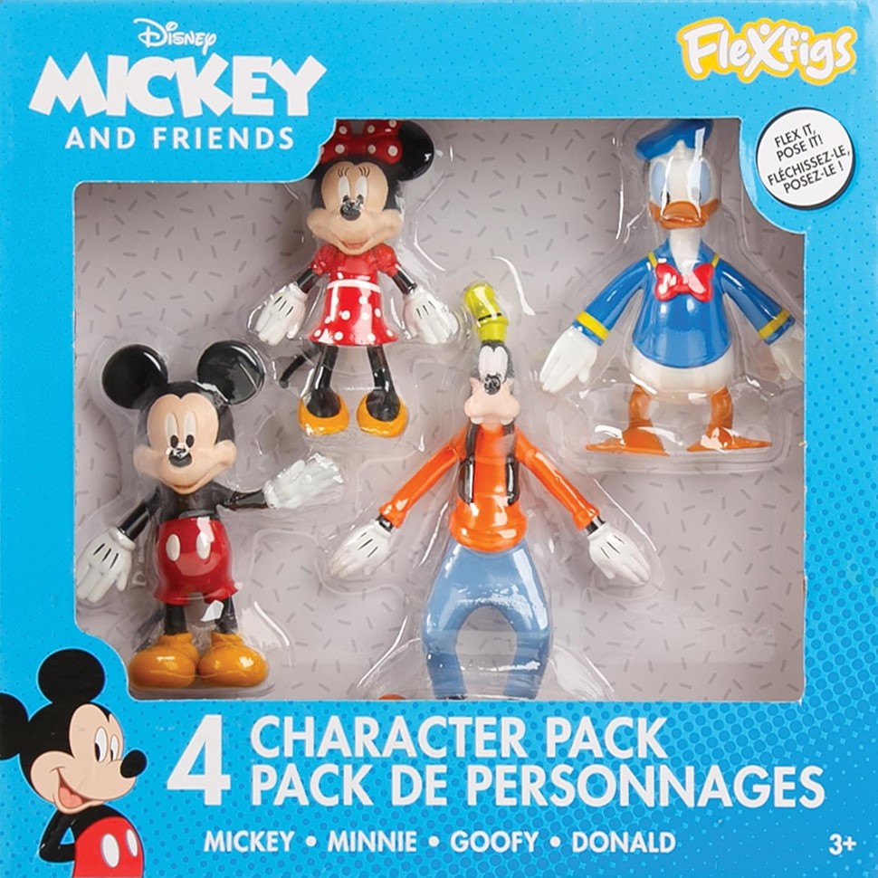 Flexfigs Mickey & Friends 4 pack assorted