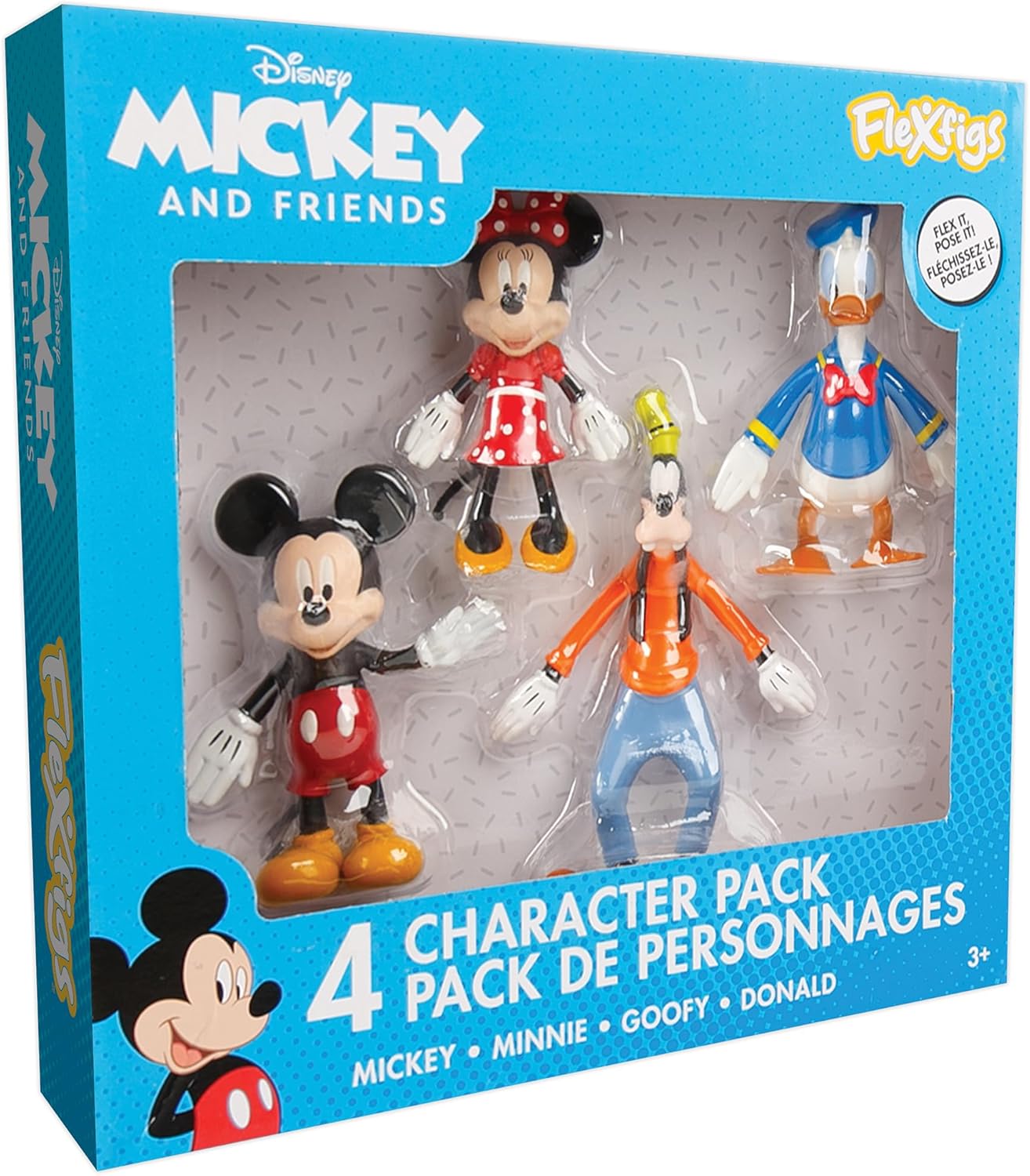 Flexfigs Mickey & Friends 4 pack assorted
