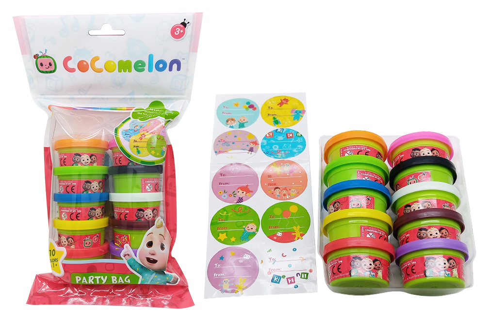 COCOMELON DOUGH PARTY BAG (10 cans 1 oz)