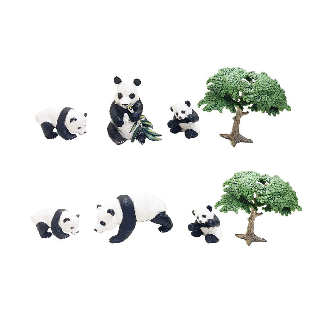 TTC Model Series Animal Figure Panda 3pcs Set