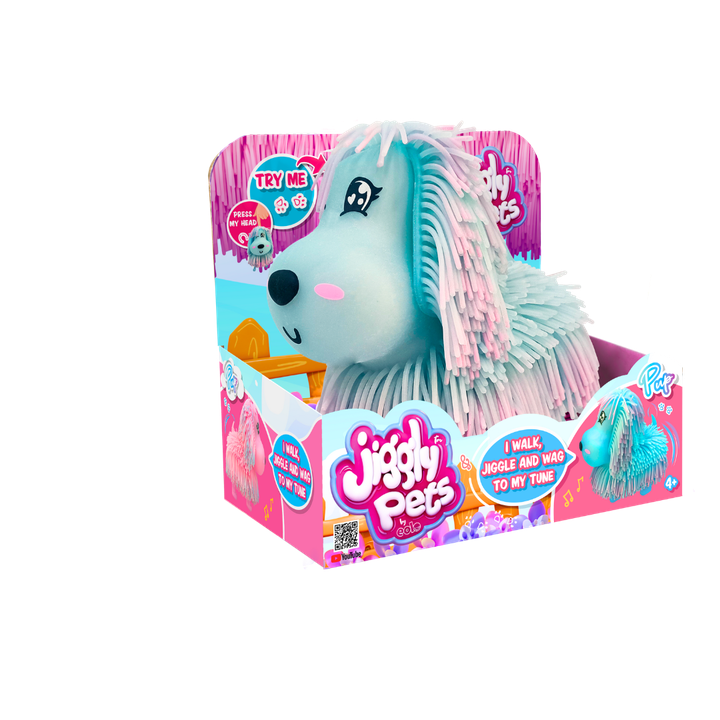 JIGGLY PETS - PUP FACE EXPRESSIONS - BLUE