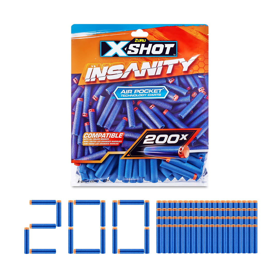 X-Shot Insanity Refill Darts (200pk)