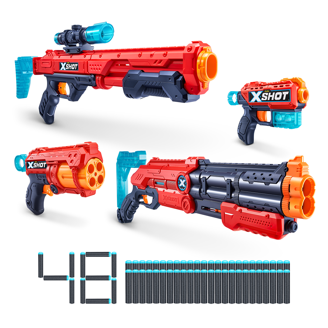 Outlaw X Exploding Target Mix X-Shot Excel Combo Ultimate Shootout Pack