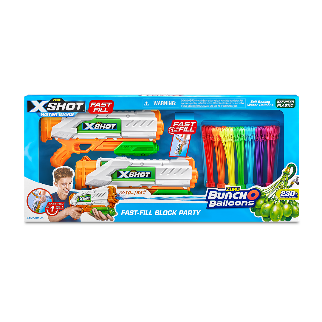 X-Shot Water Bunch O Balloons Tropical Block Party [2 Medium Fast Fill
